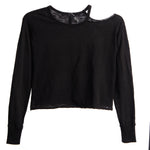 Asymmetric Cold Shoulder Tee - Denny's