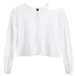 Asymmetric Cold Shoulder Tee - Denny's