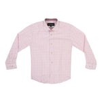 Blush Window Pane Check Dress Shirt - Denny's