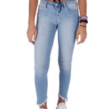 Suzy Rios Skinny Unever Hem Jean - Denny's