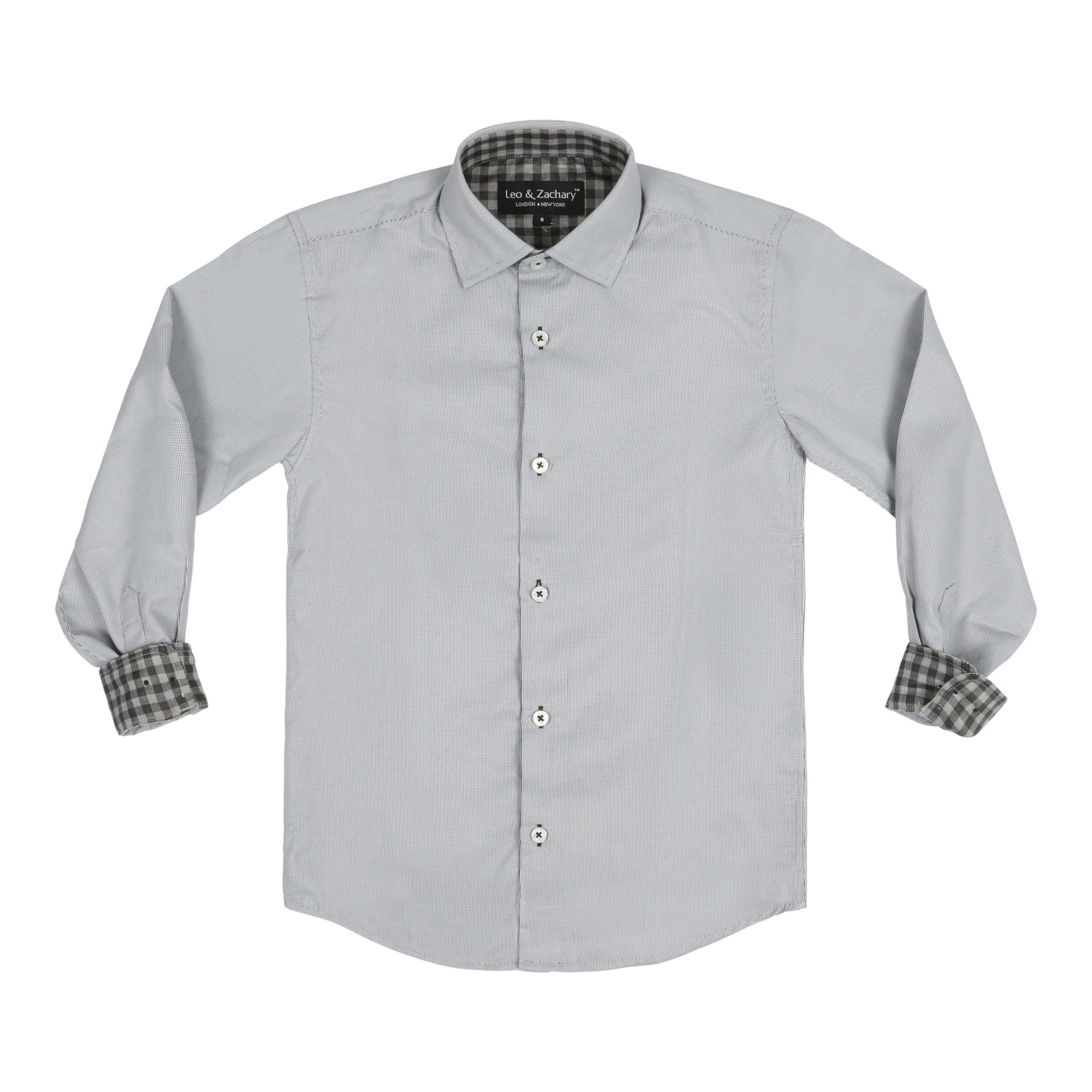 Micro Hounds Tooth Dress Shirt - Denny's