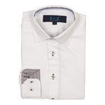 White Dress Shirt with Contrast - Denny's