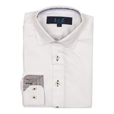 White Dress Shirt with Contrast - Denny's