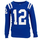 Blue & White Football Two Piece PJ Set - Denny's