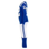Blue & White Football Two Piece PJ Set - Denny's