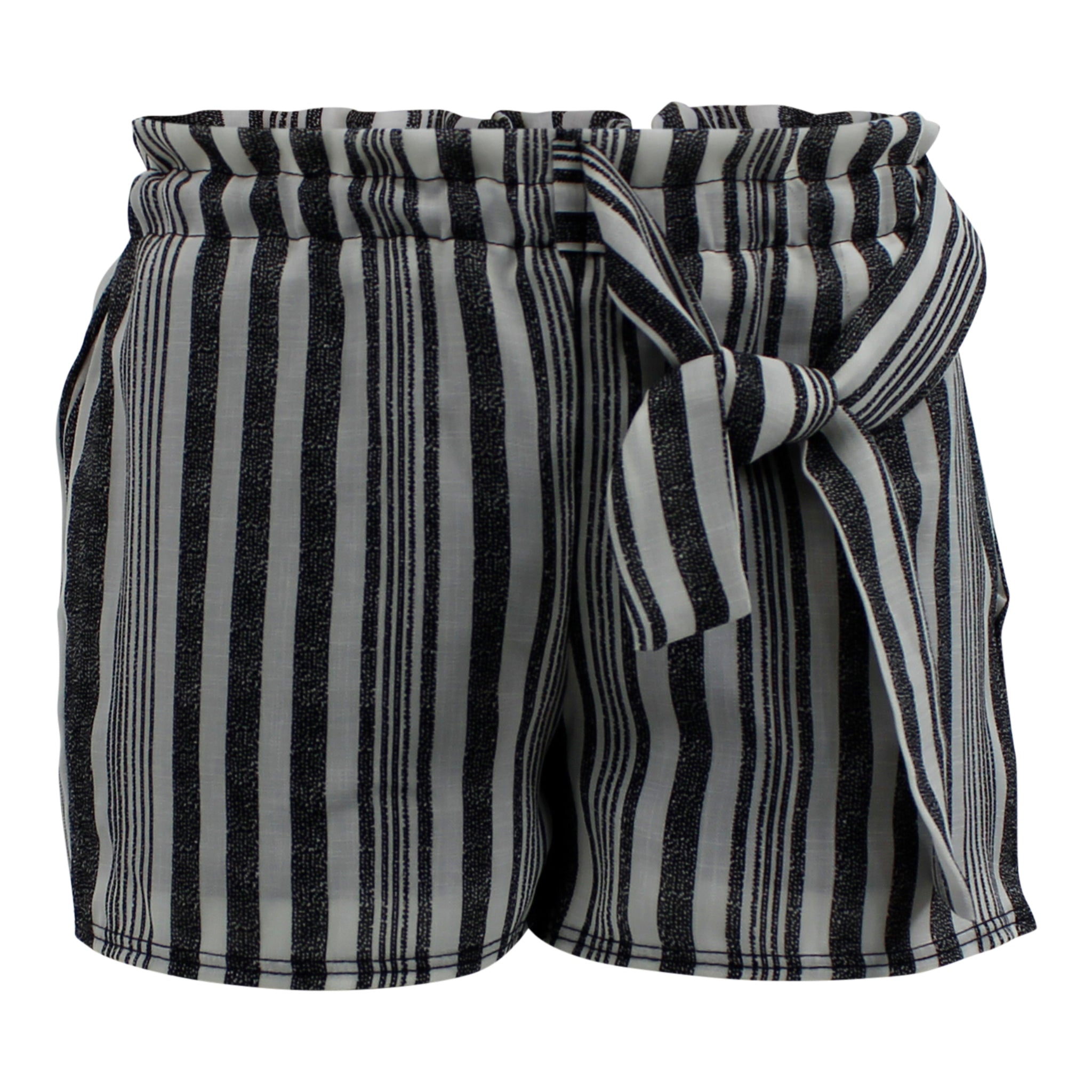 Stripe Short w Tie Side Pockets - Denny's