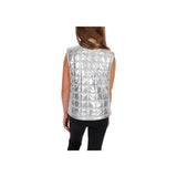 Reversible Silver & Black Star Vest - Denny's