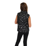 Reversible Silver & Black Star Vest - Denny's