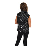 Reversible Silver & Black Star Vest - Denny's