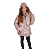 Rose Gold Metallic Puffer Jacket - Denny's