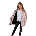 Rose Gold Metallic Puffer Jacket - Denny's