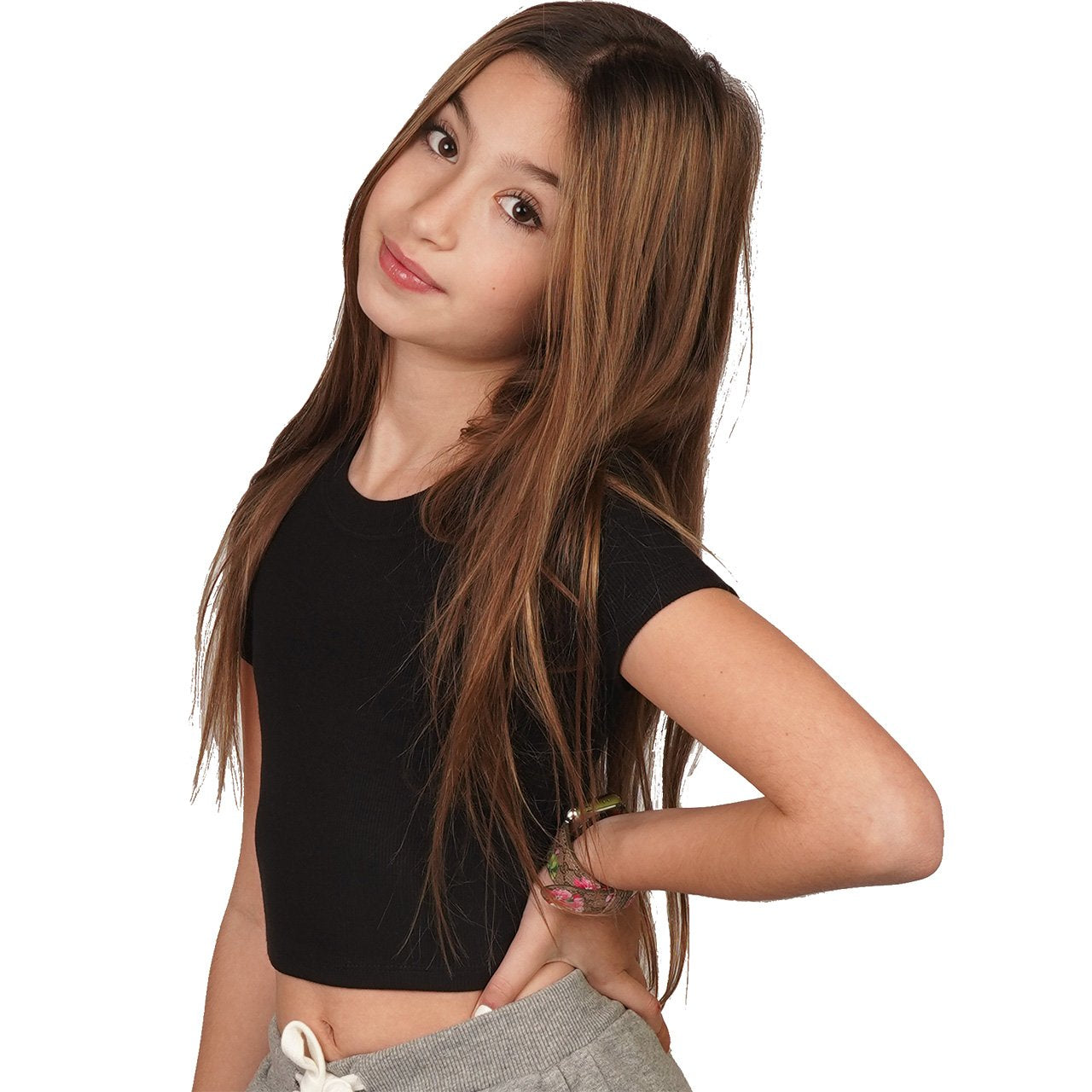 Baby Ribbed Crop Tee - Denny's