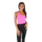 One Shoulder Ribbed Hardware Crop - Denny's