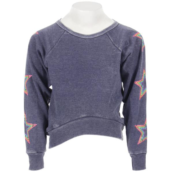 Sweatshirt with Neon Stars - Denny's