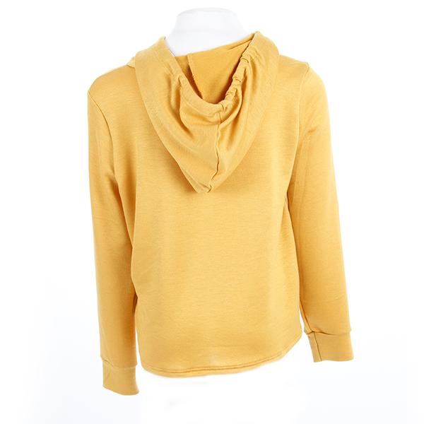 Long Sleeve Sweatshirt with Whatever in Black - Denny's