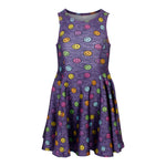 Rainbow Smiley Skater Dress - Denny's