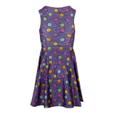 Rainbow Smiley Skater Dress - Denny's