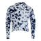 Navy/White Tye Dye Long Sleeve Jersey Hoody - Denny's