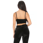 Velour Cropped Brami - Denny's