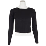 Long Sleeve Zuma Ribbed Crop Top - Denny's