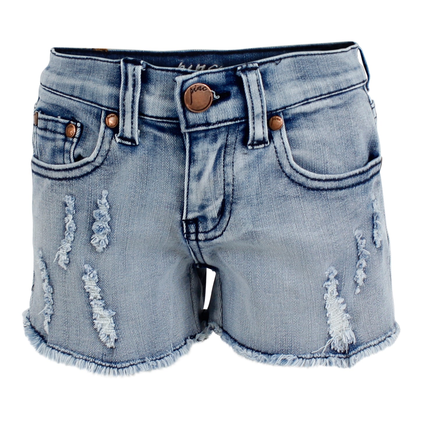 Five Pocket Distressed Shorts - Denny's