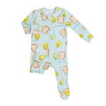 Avocado Toast Zipper Footie - Denny's