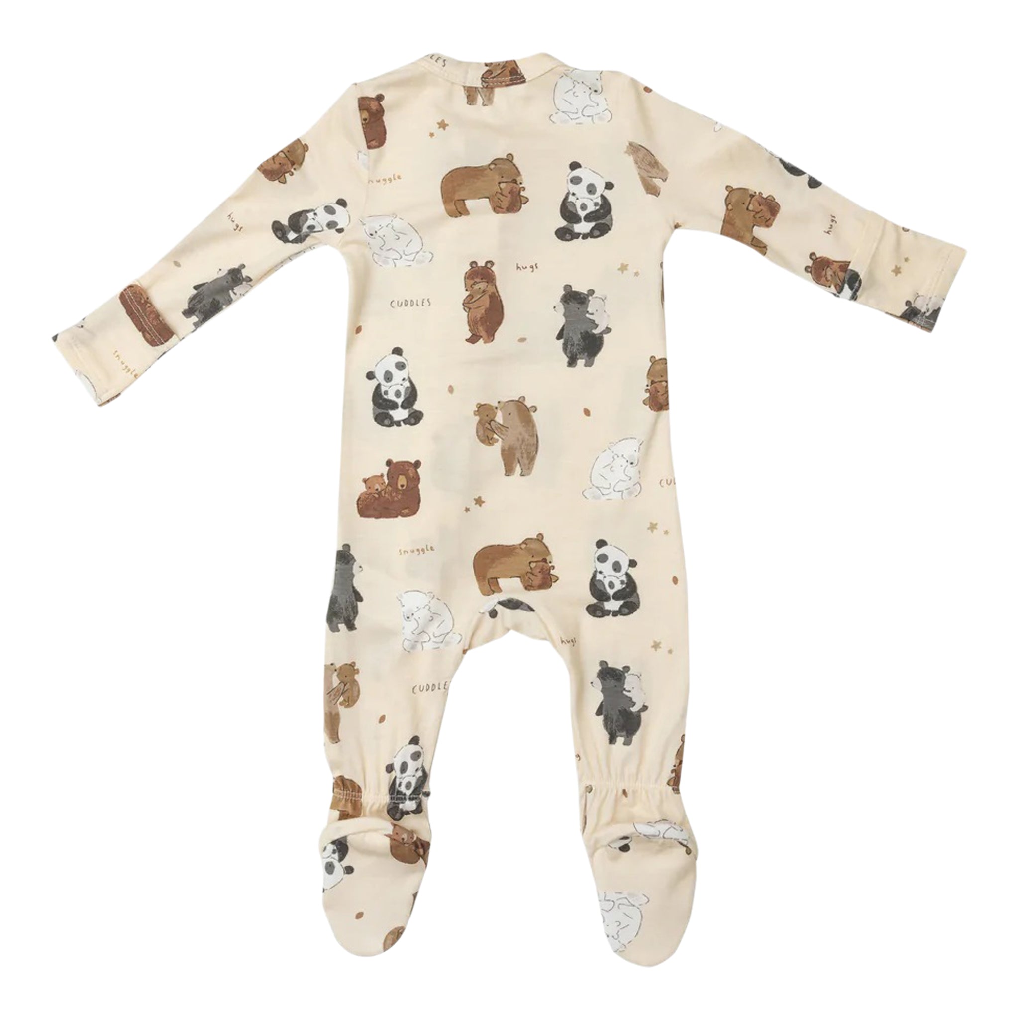 Bear Hugs Zipper Footie - Denny's
