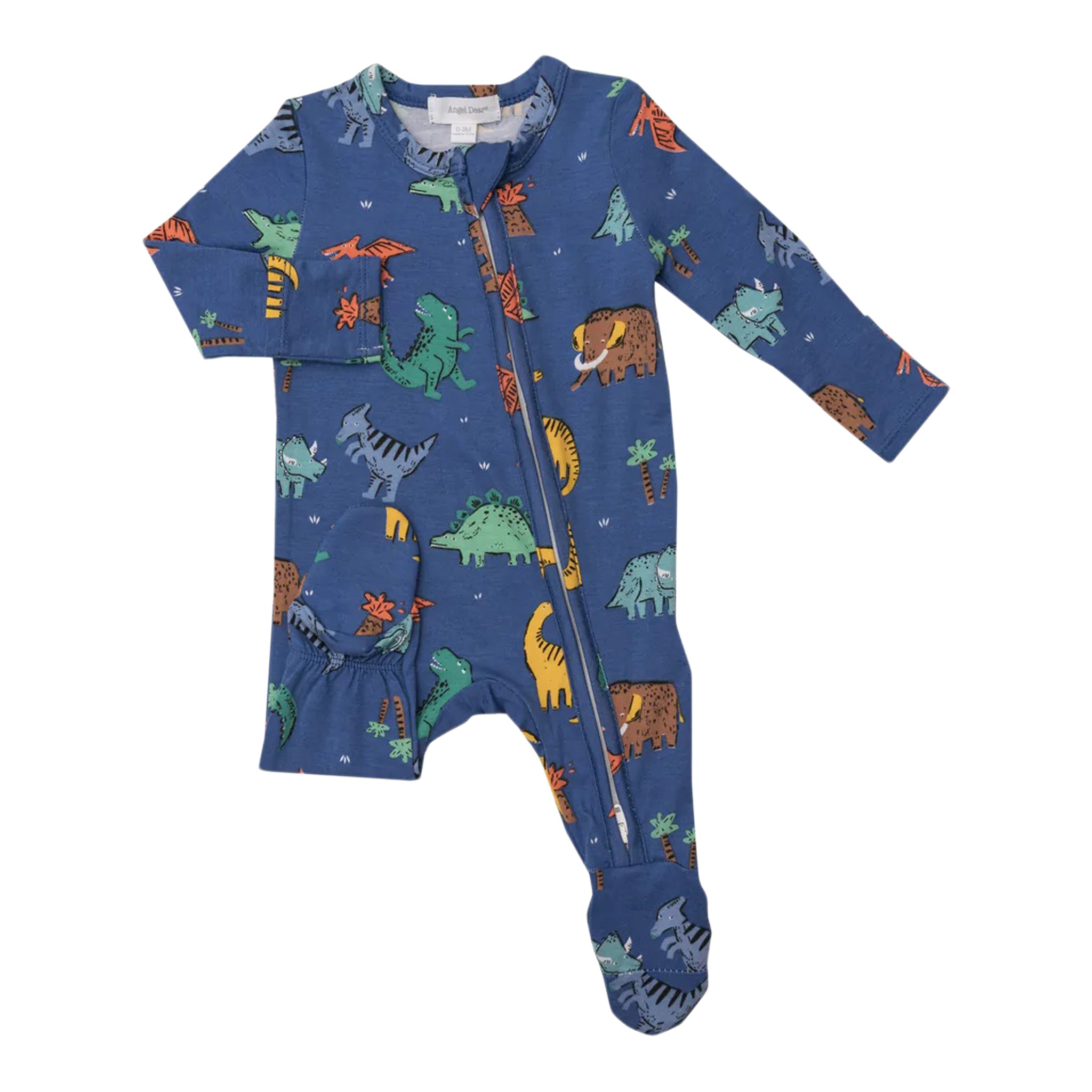 Dino Dudes Zipper Footie - Denny's