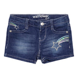 Denim Short with Rainbow Star - Denny's