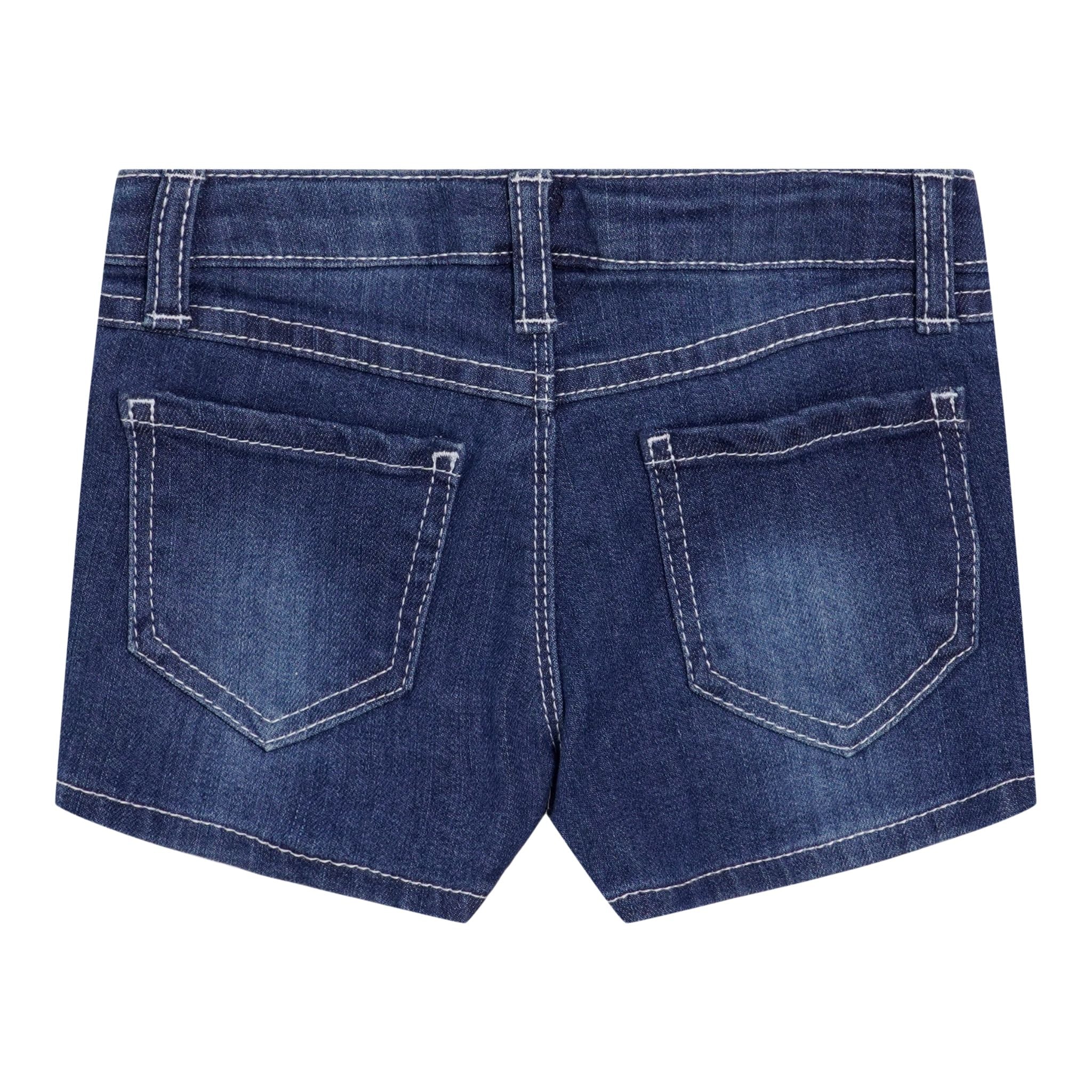 Denim Short with Rainbow Star - Denny's