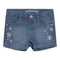 Denim Short with Daisy/Heart Embroidery - Denny's