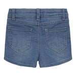 Denim Short with Daisy/Heart Embroidery - Denny's