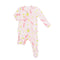Bacon & Eggs Pink Zipper Footie - Denny's