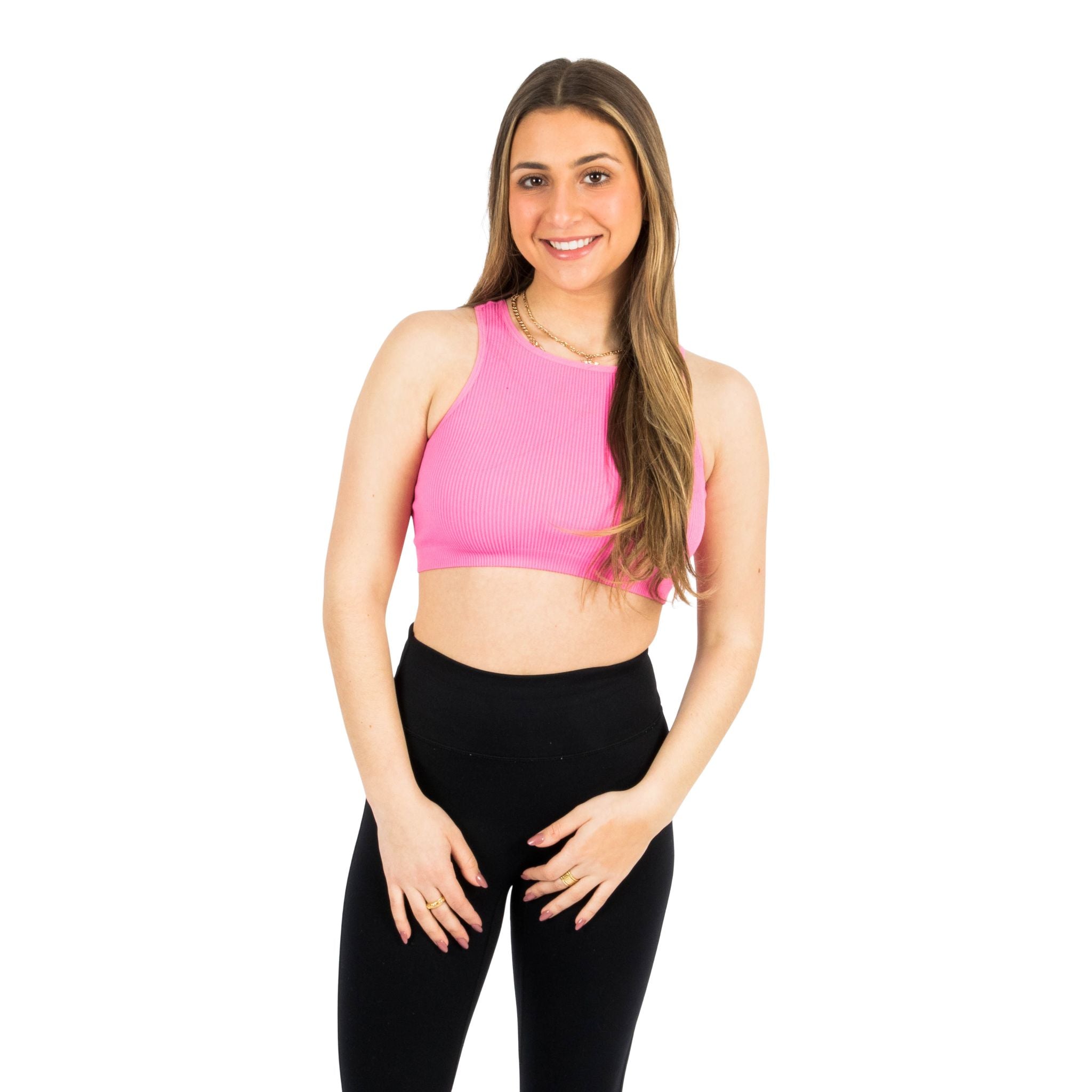 High Neck Crop Tank - Denny's