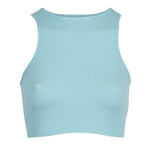 High Neck Crop Tank - Denny's