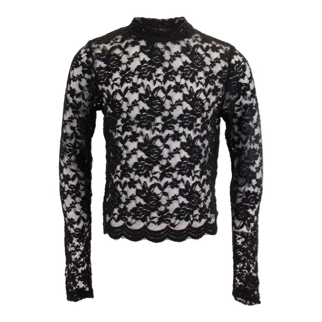Long Sleeve Lace Top - Denny's