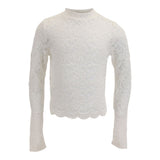 Long Sleeve Lace Top - Denny's