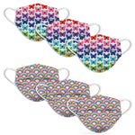 Rainbow and Butterflies 6pk Disposable Masks - Denny's