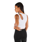 Sleeveless Ribbed Cut Out Tank - Denny's