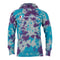 Grey Sweatshirt Tie Dye Purple Turqoise - Denny's