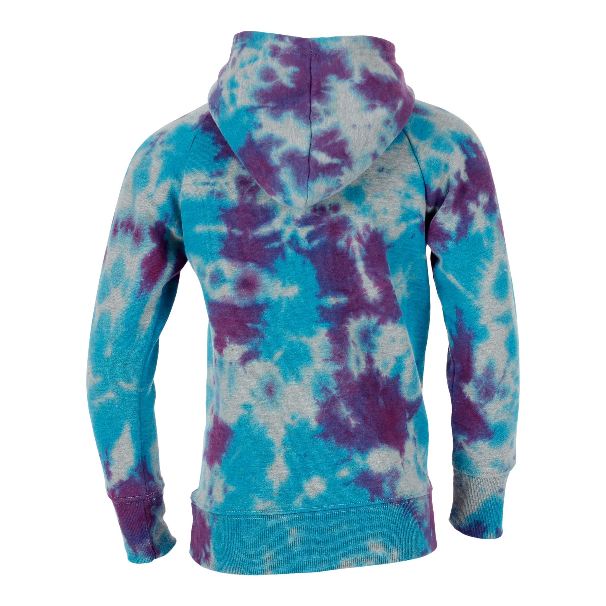 Grey Sweatshirt Tie Dye Purple Turqoise - Denny's