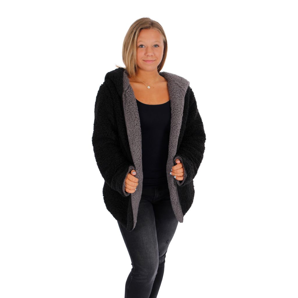 Reversible Fuzzy Cardigan - Denny's