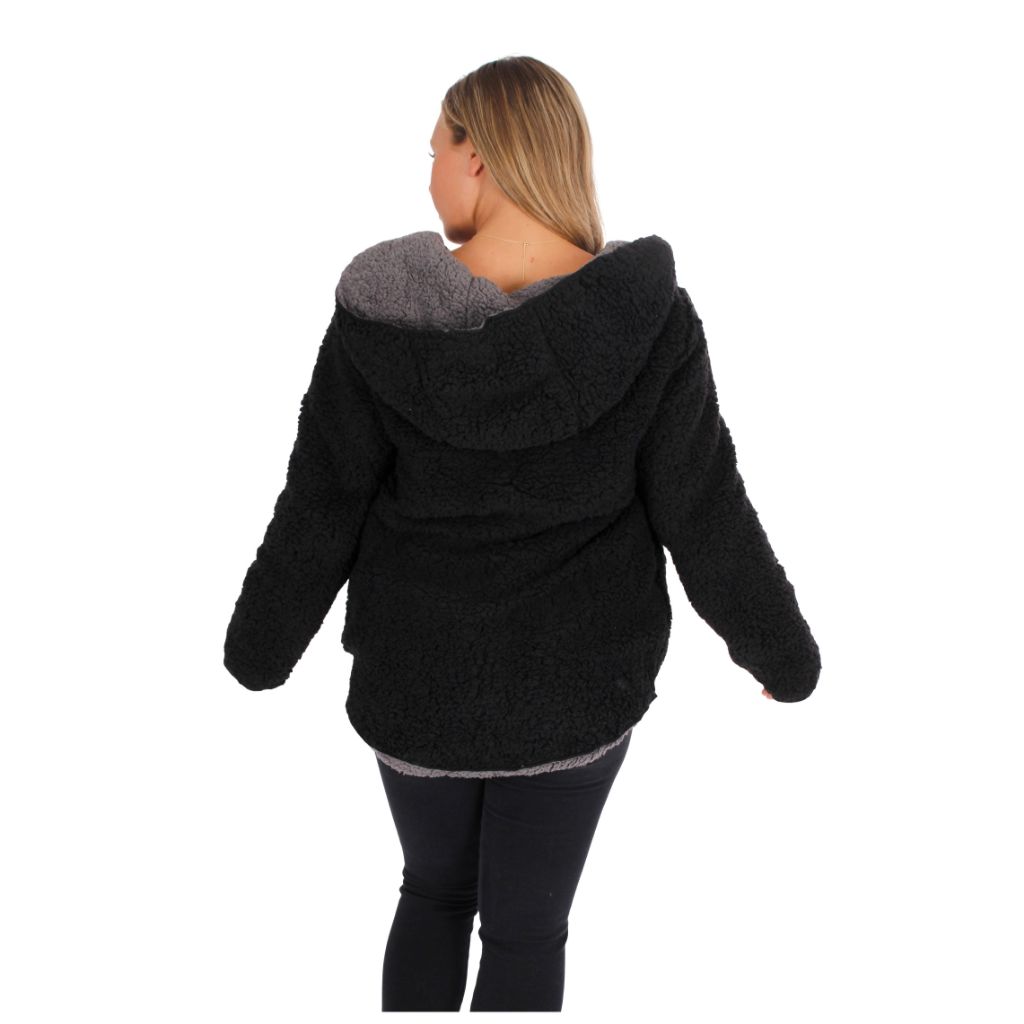 Reversible Fuzzy Cardigan - Denny's