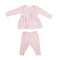 Pink Ribbon Ruffle Soutache 2pc Set - Denny's