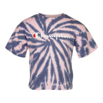Navy And Pink Tie Dye Tee - Denny's