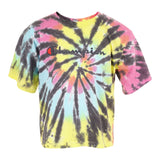 Short Sleeve Tie Dye Crop Tee - Denny's
