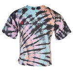 Boxy Tee Black Pink Peach - Denny's