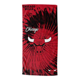Bulls Tie Dye Beach Towel - Denny's