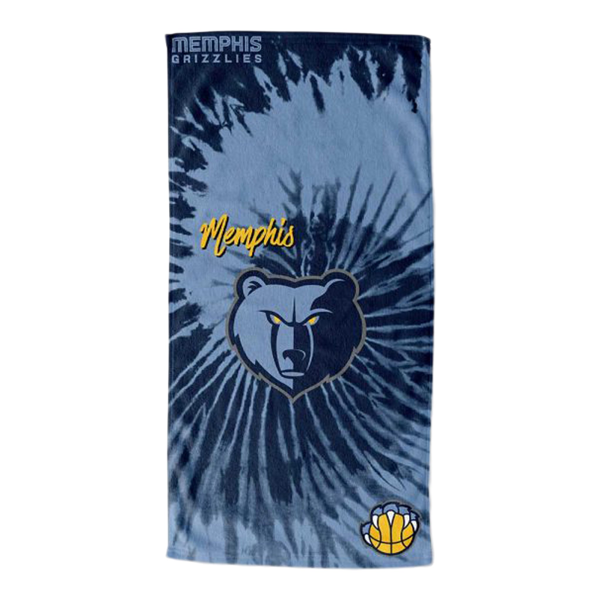 Grizzlies Tie Dye Beach Towel