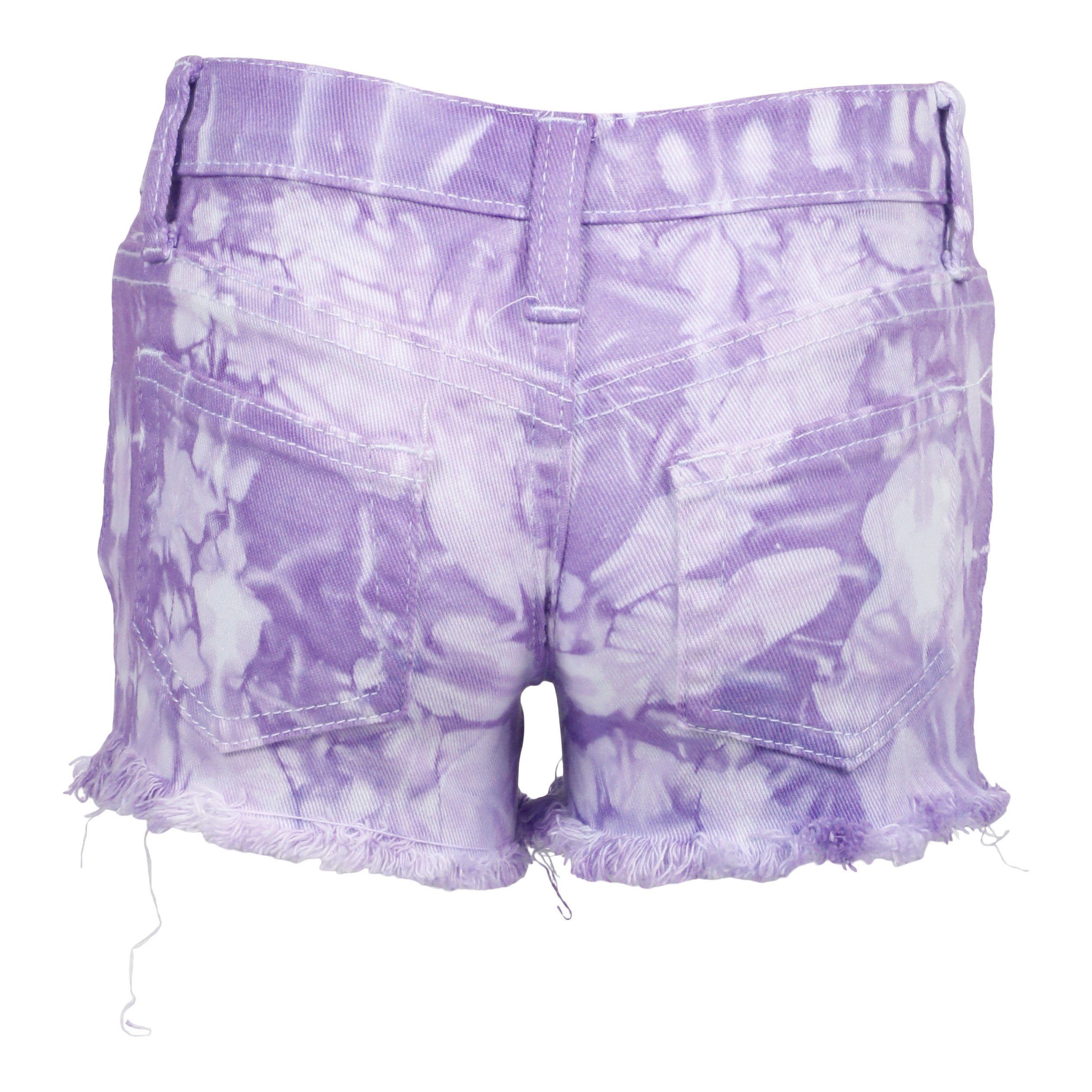 Denim Short Lavender Tie Dye - Denny's